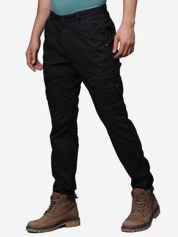 Genips Men's Black Cotton Stretch Caribbean Slim Fit Solid Trousers –  Genips Clothing